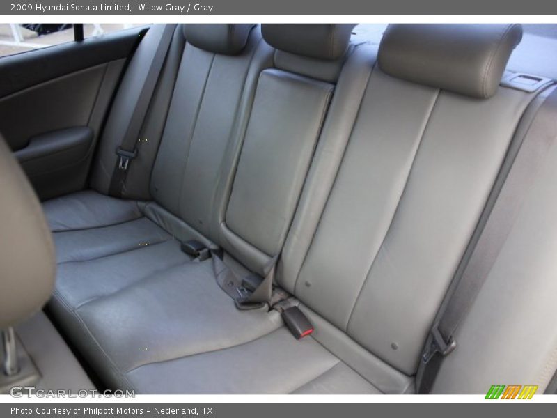 Willow Gray / Gray 2009 Hyundai Sonata Limited
