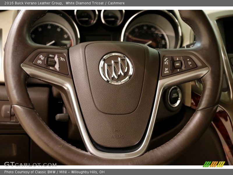 White Diamond Tricoat / Cashmere 2016 Buick Verano Leather Group