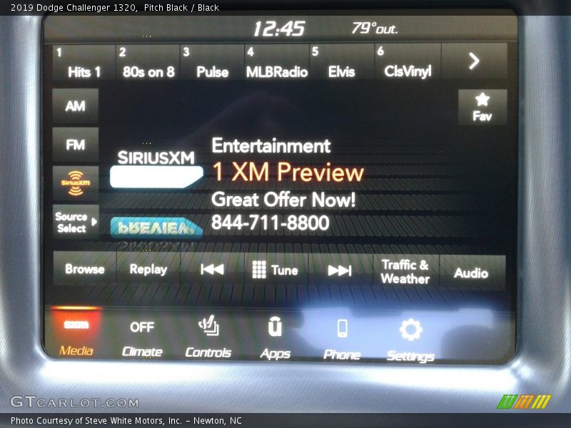 Pitch Black / Black 2019 Dodge Challenger 1320