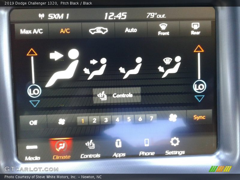 Pitch Black / Black 2019 Dodge Challenger 1320