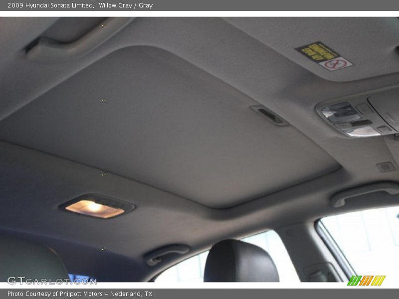 Willow Gray / Gray 2009 Hyundai Sonata Limited