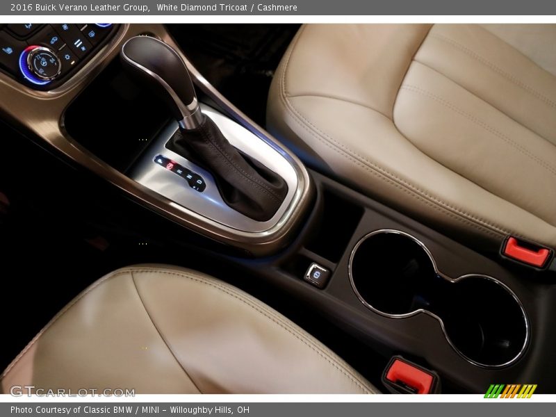 White Diamond Tricoat / Cashmere 2016 Buick Verano Leather Group