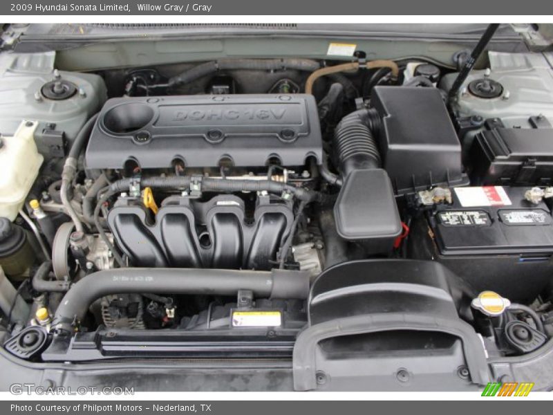Willow Gray / Gray 2009 Hyundai Sonata Limited