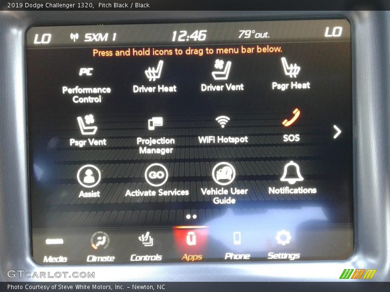 Pitch Black / Black 2019 Dodge Challenger 1320