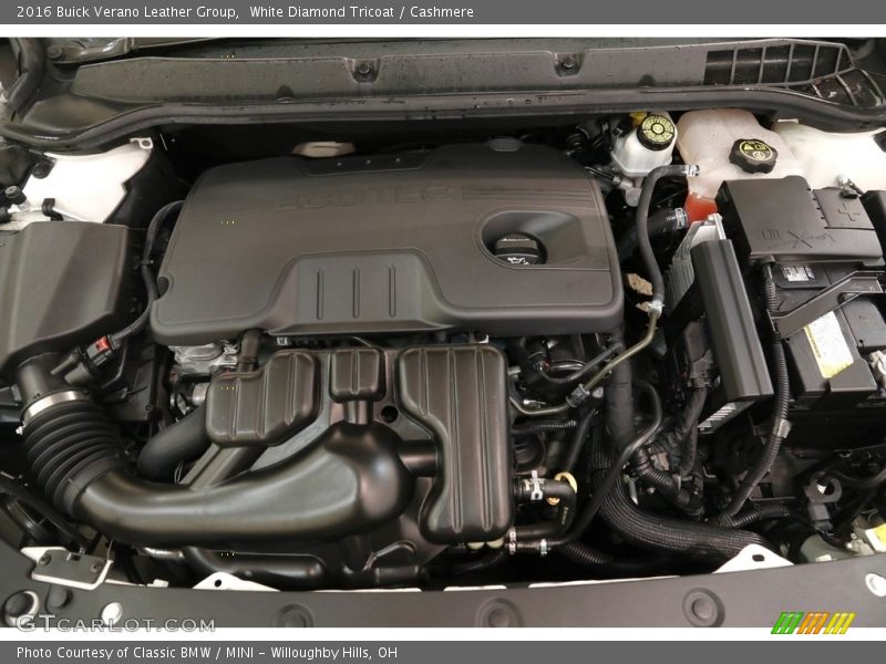 White Diamond Tricoat / Cashmere 2016 Buick Verano Leather Group