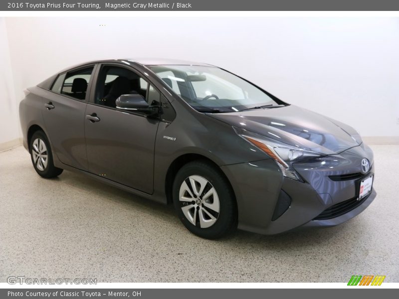 Magnetic Gray Metallic / Black 2016 Toyota Prius Four Touring