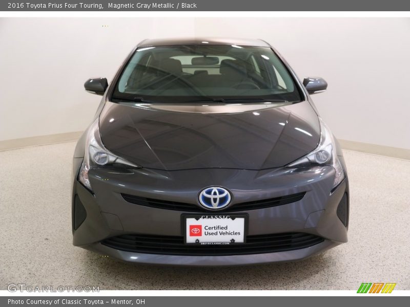 Magnetic Gray Metallic / Black 2016 Toyota Prius Four Touring