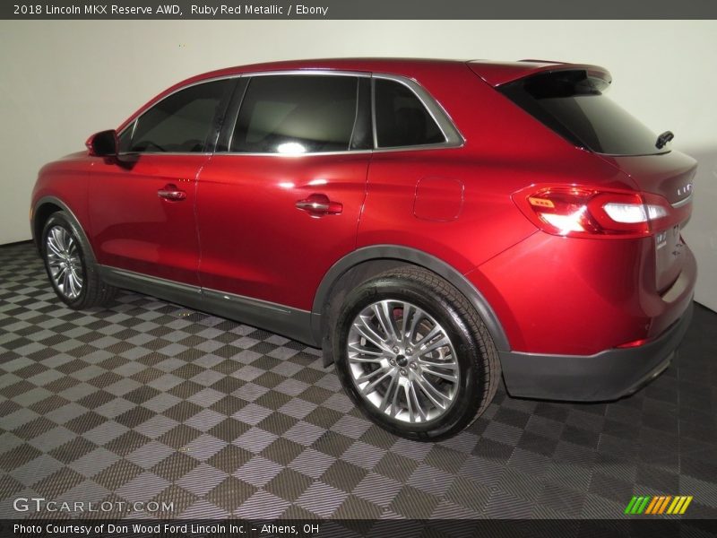 Ruby Red Metallic / Ebony 2018 Lincoln MKX Reserve AWD