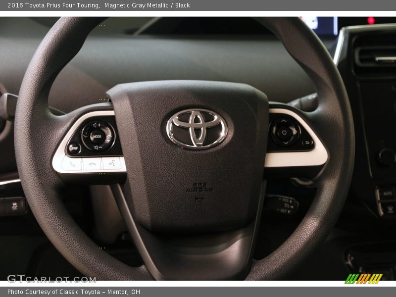 Magnetic Gray Metallic / Black 2016 Toyota Prius Four Touring