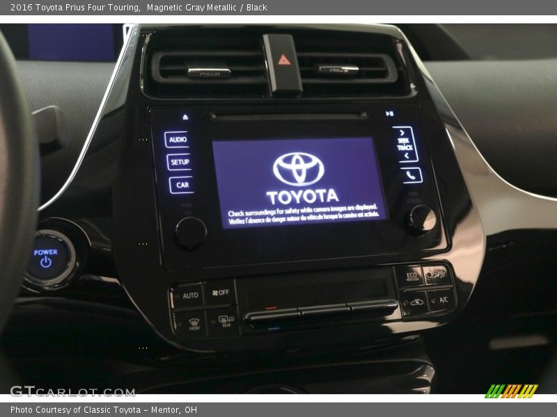 Magnetic Gray Metallic / Black 2016 Toyota Prius Four Touring
