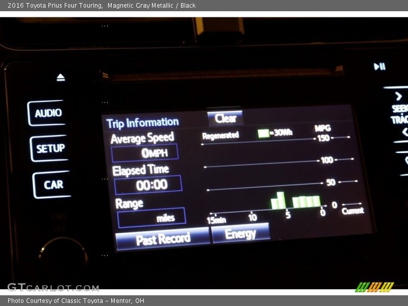 Magnetic Gray Metallic / Black 2016 Toyota Prius Four Touring