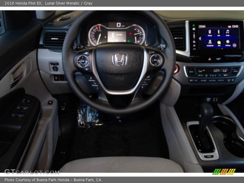 Lunar Silver Metallic / Gray 2016 Honda Pilot EX