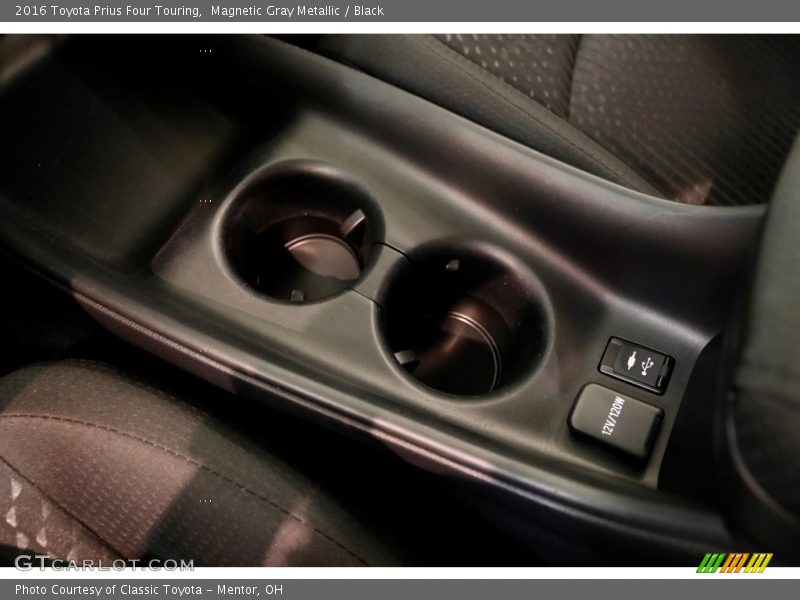 Magnetic Gray Metallic / Black 2016 Toyota Prius Four Touring