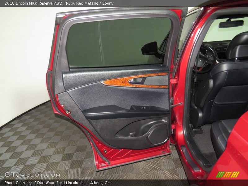 Ruby Red Metallic / Ebony 2018 Lincoln MKX Reserve AWD