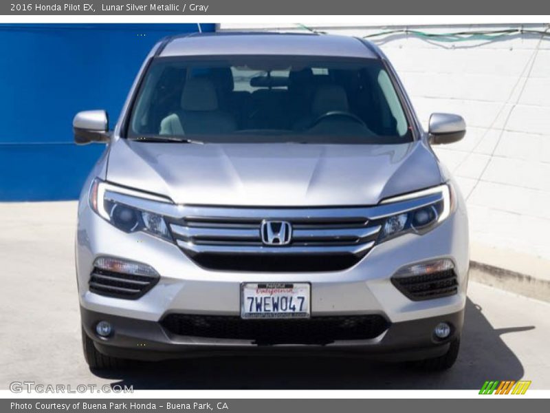 Lunar Silver Metallic / Gray 2016 Honda Pilot EX