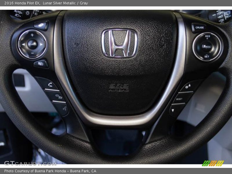 Lunar Silver Metallic / Gray 2016 Honda Pilot EX