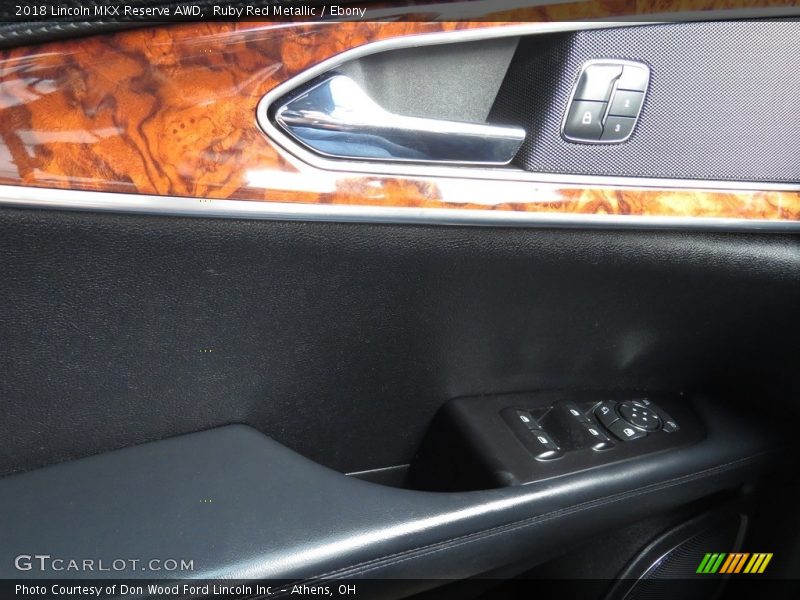 Ruby Red Metallic / Ebony 2018 Lincoln MKX Reserve AWD
