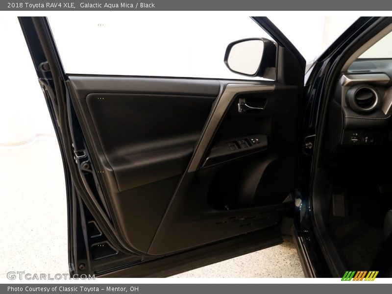 Galactic Aqua Mica / Black 2018 Toyota RAV4 XLE