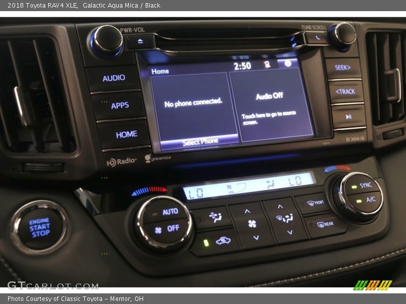 Galactic Aqua Mica / Black 2018 Toyota RAV4 XLE