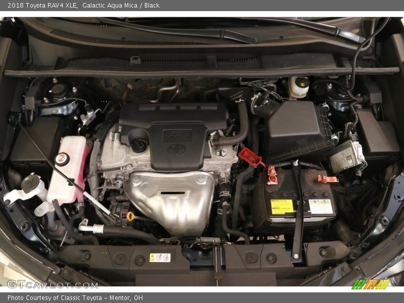 Galactic Aqua Mica / Black 2018 Toyota RAV4 XLE