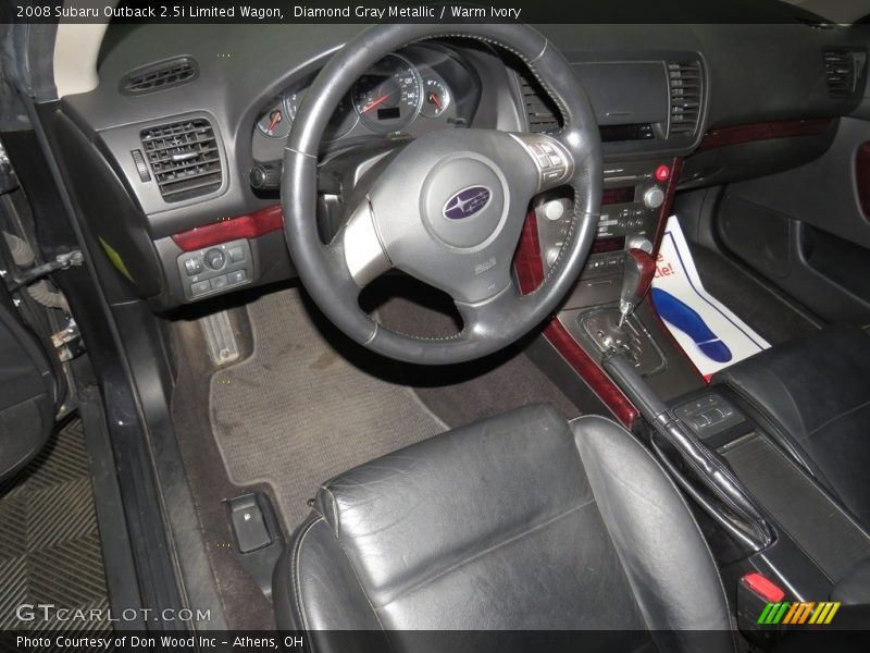 Diamond Gray Metallic / Warm Ivory 2008 Subaru Outback 2.5i Limited Wagon