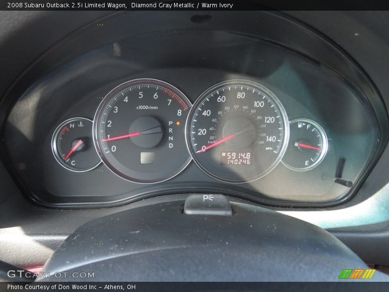 Diamond Gray Metallic / Warm Ivory 2008 Subaru Outback 2.5i Limited Wagon