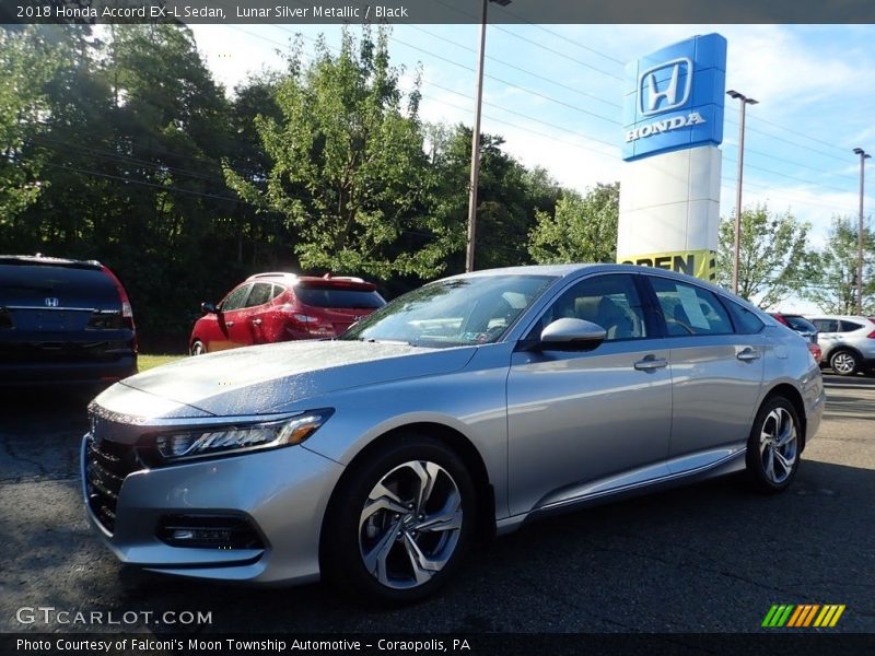 Lunar Silver Metallic / Black 2018 Honda Accord EX-L Sedan