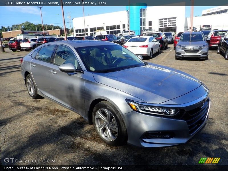 Lunar Silver Metallic / Black 2018 Honda Accord EX-L Sedan