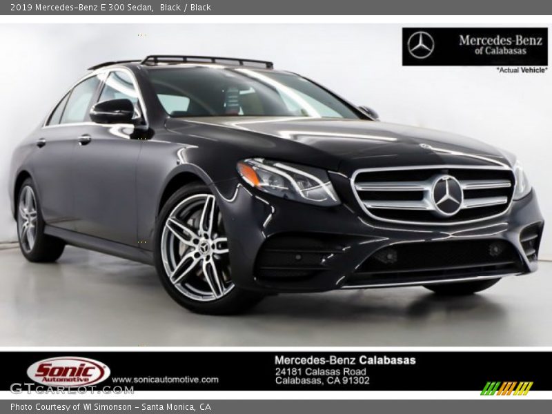 Black / Black 2019 Mercedes-Benz E 300 Sedan