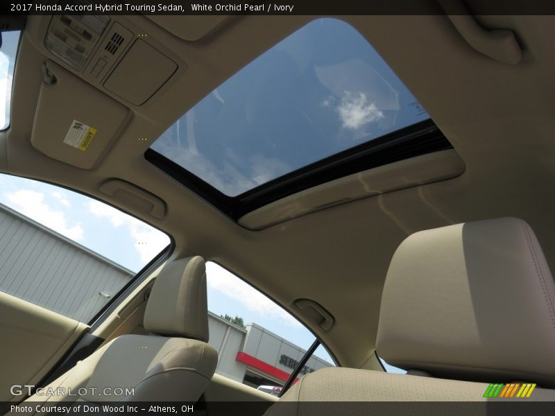 White Orchid Pearl / Ivory 2017 Honda Accord Hybrid Touring Sedan