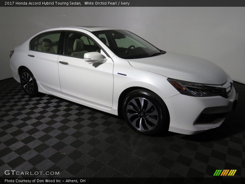White Orchid Pearl / Ivory 2017 Honda Accord Hybrid Touring Sedan