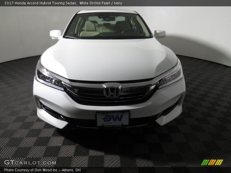 White Orchid Pearl / Ivory 2017 Honda Accord Hybrid Touring Sedan