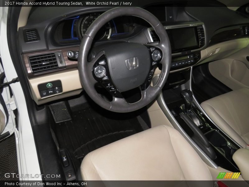 White Orchid Pearl / Ivory 2017 Honda Accord Hybrid Touring Sedan