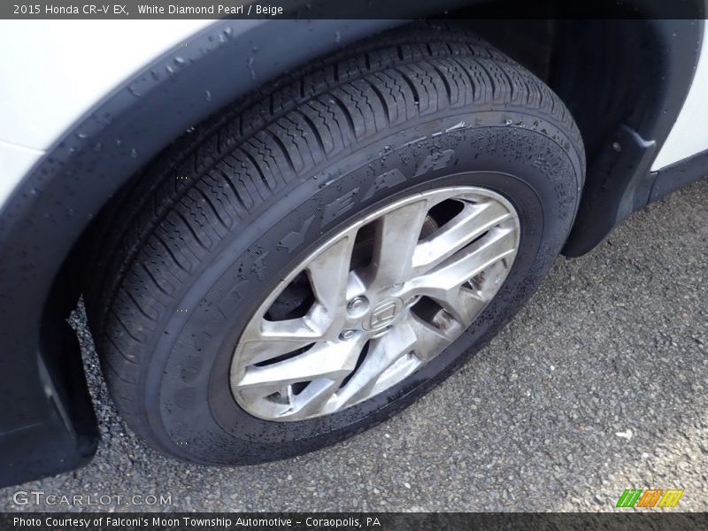 White Diamond Pearl / Beige 2015 Honda CR-V EX
