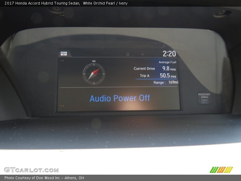 White Orchid Pearl / Ivory 2017 Honda Accord Hybrid Touring Sedan