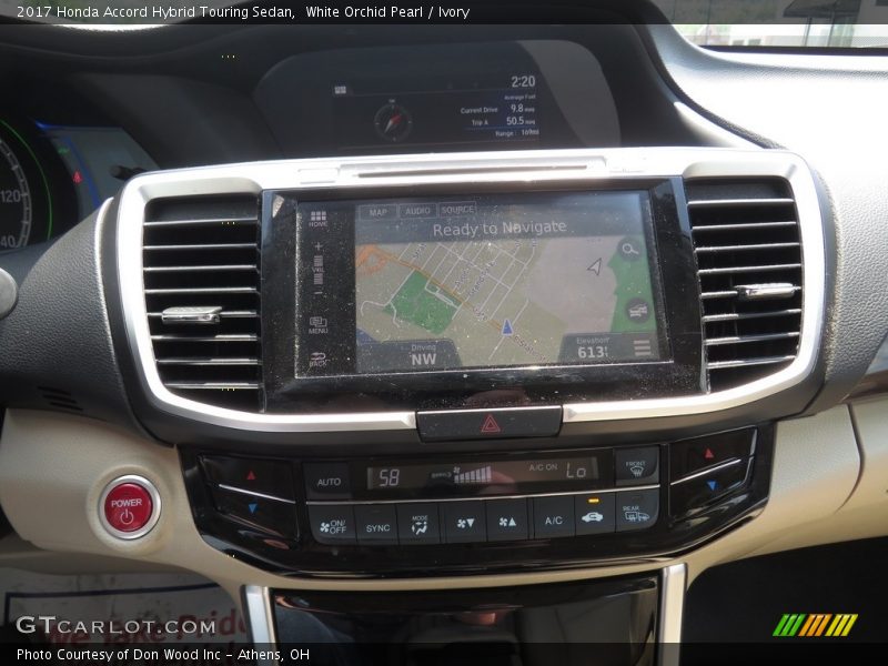 White Orchid Pearl / Ivory 2017 Honda Accord Hybrid Touring Sedan