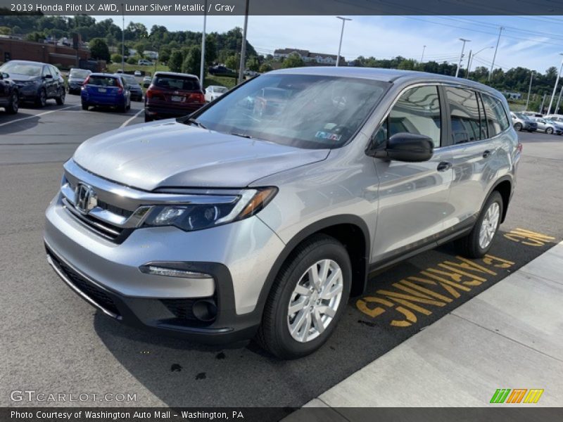 Lunar Silver Metallic / Gray 2019 Honda Pilot LX AWD