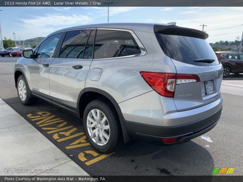 Lunar Silver Metallic / Gray 2019 Honda Pilot LX AWD