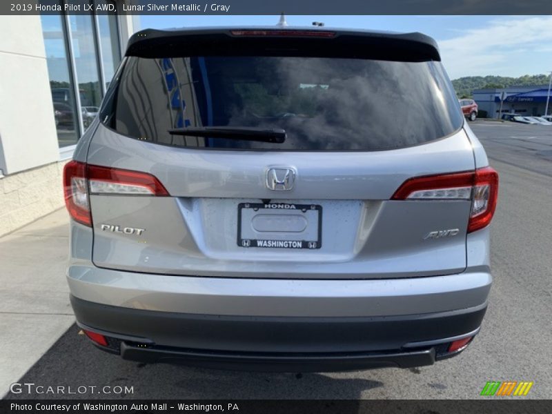 Lunar Silver Metallic / Gray 2019 Honda Pilot LX AWD