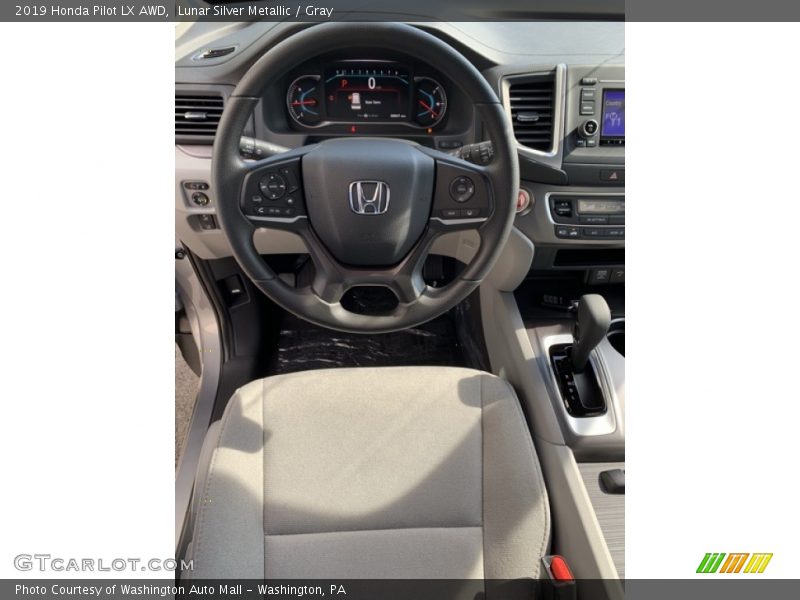 Lunar Silver Metallic / Gray 2019 Honda Pilot LX AWD