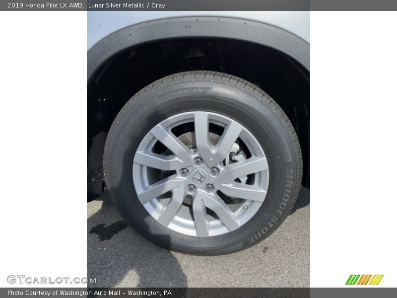 Lunar Silver Metallic / Gray 2019 Honda Pilot LX AWD