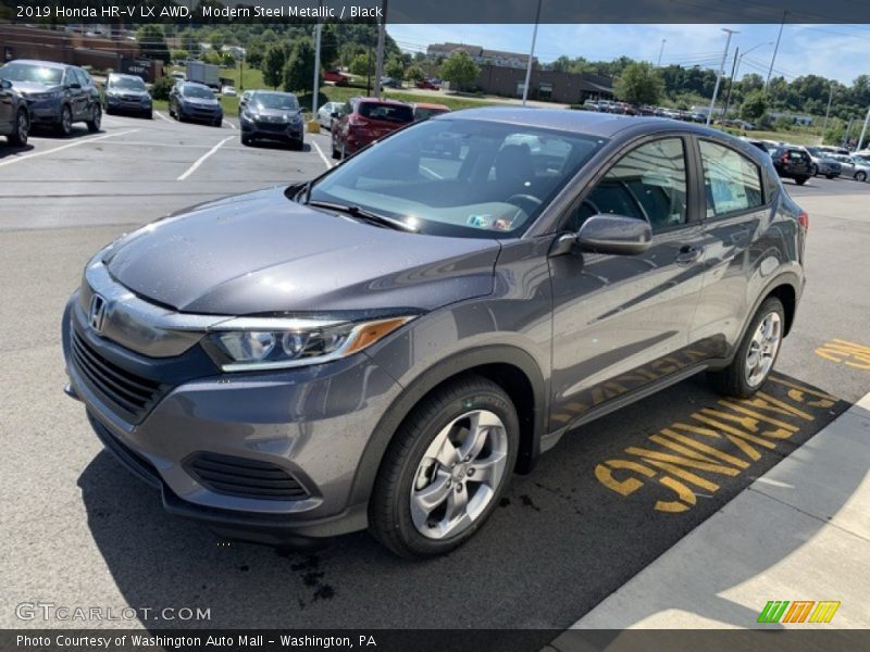 Modern Steel Metallic / Black 2019 Honda HR-V LX AWD