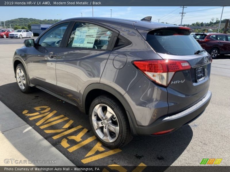 Modern Steel Metallic / Black 2019 Honda HR-V LX AWD