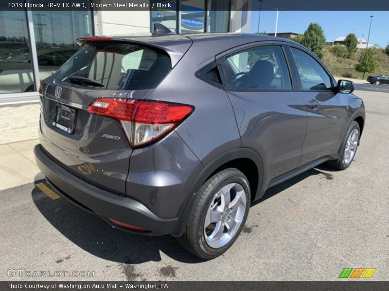 Modern Steel Metallic / Black 2019 Honda HR-V LX AWD