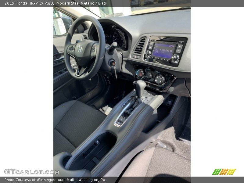 Modern Steel Metallic / Black 2019 Honda HR-V LX AWD