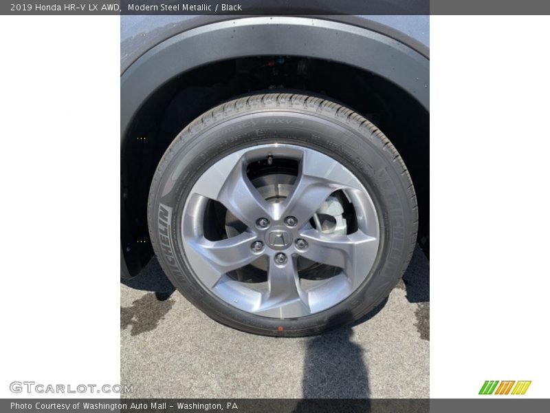Modern Steel Metallic / Black 2019 Honda HR-V LX AWD