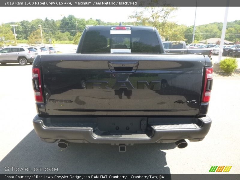 Maximum Steel Metallic / Black/Red 2019 Ram 1500 Rebel Crew Cab 4x4