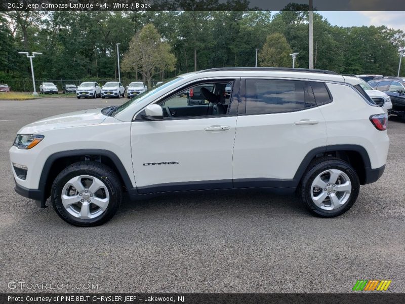 White / Black 2019 Jeep Compass Latitude 4x4