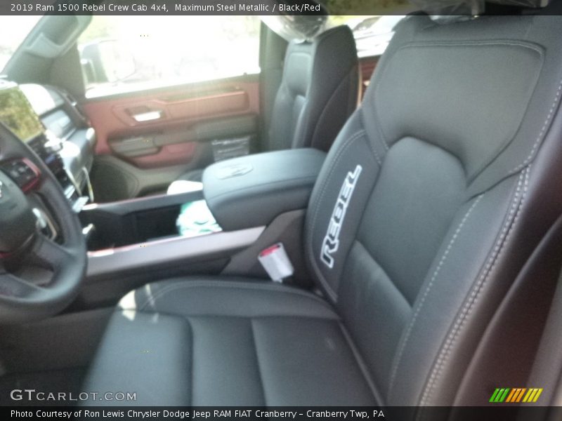 Maximum Steel Metallic / Black/Red 2019 Ram 1500 Rebel Crew Cab 4x4