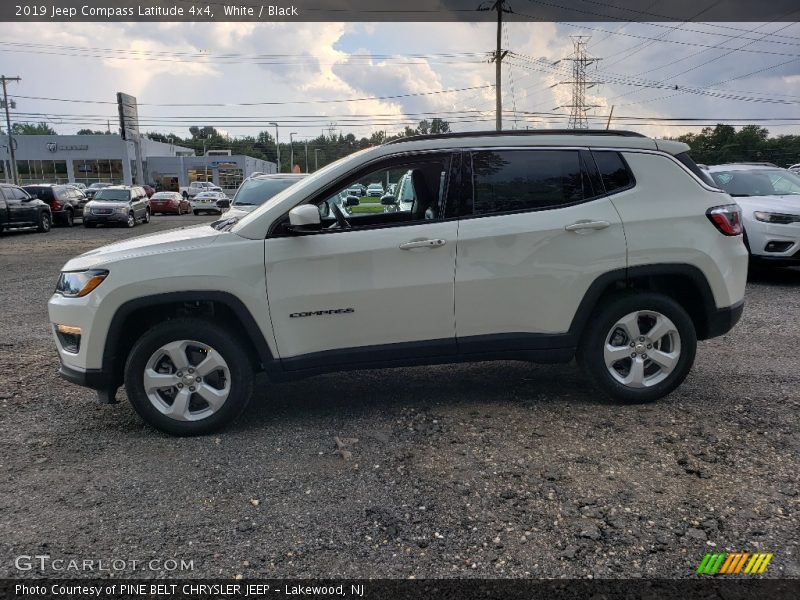 White / Black 2019 Jeep Compass Latitude 4x4